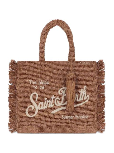 MC2 Saint Barth Colette fringed tassel tote bag - Brown - zdjęcie produktu nr 1