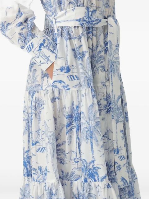 MC2 Saint Barth Jensen belted maxi dress - White