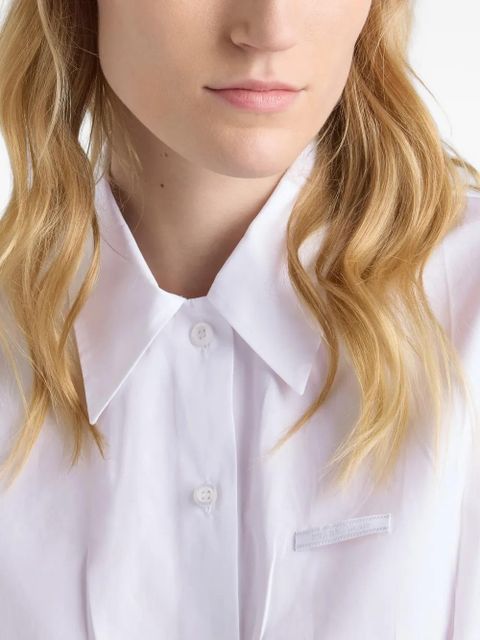 Prada flared button shirt - White