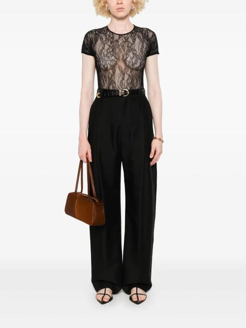 WARDROBE.NYC lace-detailing bodysuit - Black - zdjęcie produktu nr 2