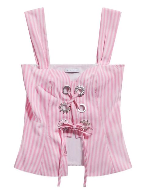 AREA striped corset top - Pink - zdjęcie produktu nr 1