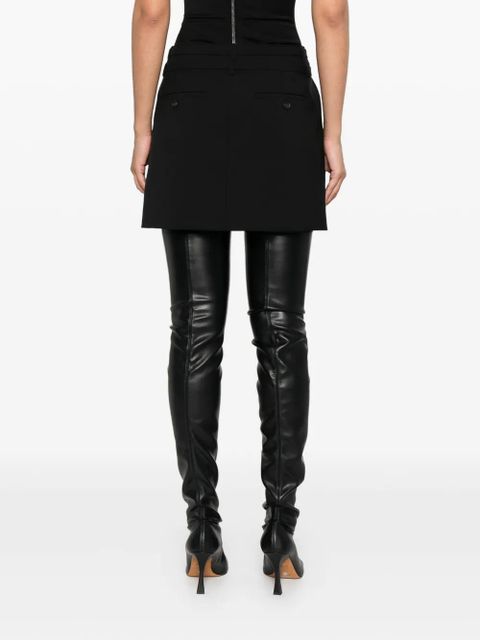Sportmax belted pocket mini skirt - Black