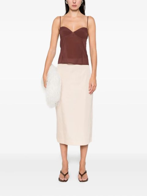 St. Agni strapless top - Brown