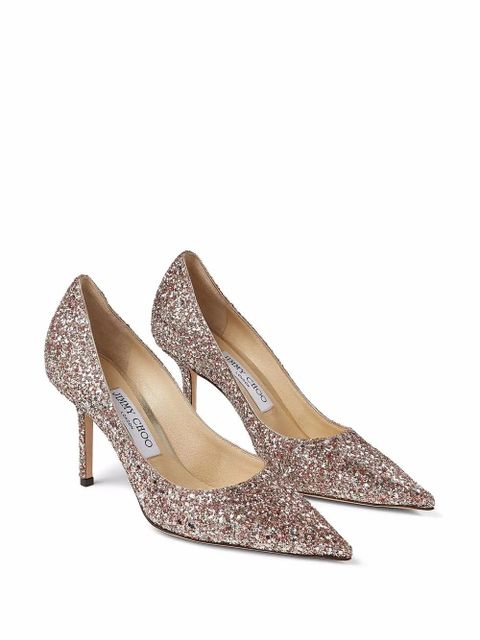 Jimmy Choo Love 85mm glitter-detail pumps - Pink - zdjęcie produktu nr 2
