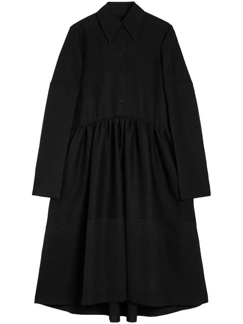 Jil Sander shirt midi dress - Black - zdjęcie produktu nr 1