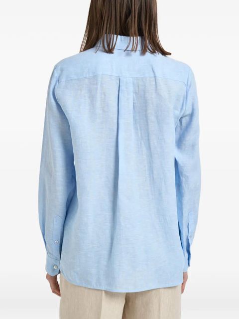 Weekend Max Mara button-down curved-hem shirt - Blue