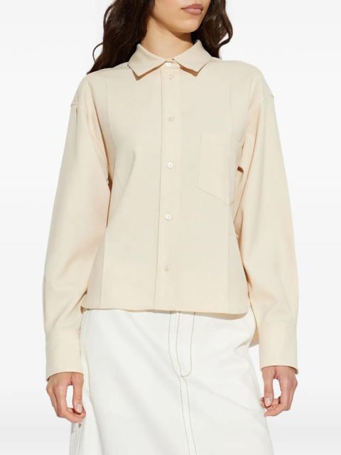 Victoria Beckham chest-pocket blouse - Neutrals