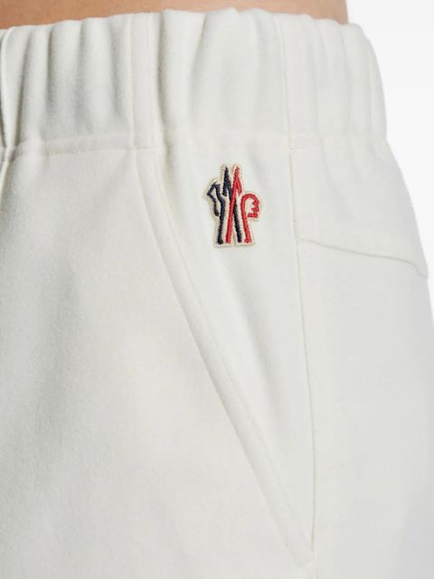 Moncler Grenoble drawstring logo track pants - White