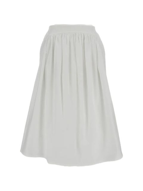 Simone Rocha gathered midi skirt - White - zdjęcie produktu nr 1
