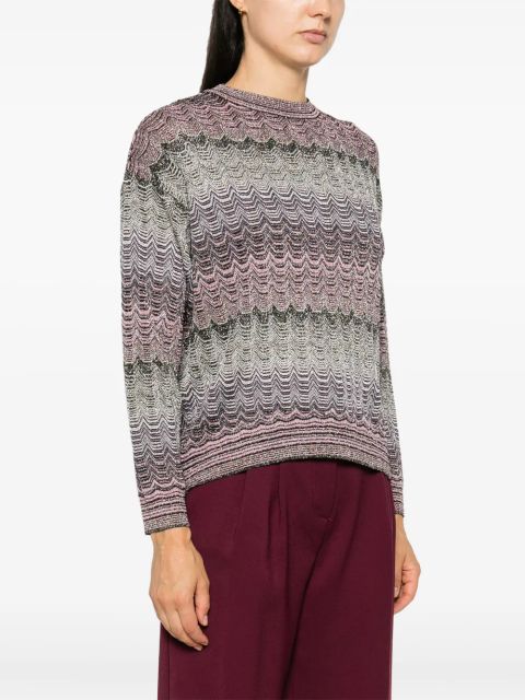 Missoni zigzag-woven sweater - Black