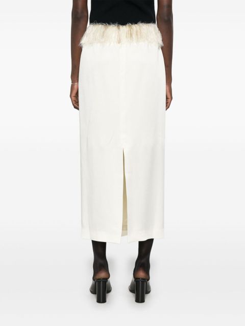 TOTEME fringed maxi skirt - White - zdjęcie produktu nr 2