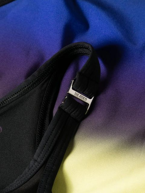 The Attico ombré-print swimsuit - Blue