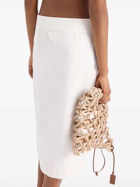 Prada gabardine skirt - White