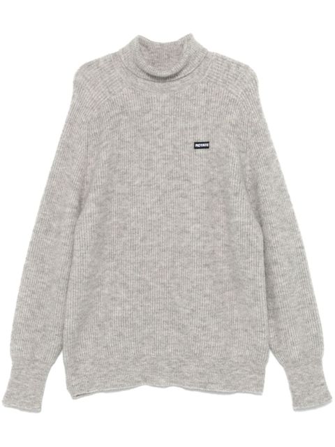 ROTATE BIRGER CHRISTENSEN logo-patch sweater - Grey - zdjęcie produktu nr 1