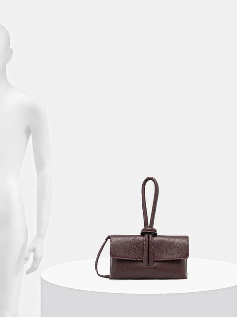 Answear.LAB kopertówka skórzana kolor bordowy