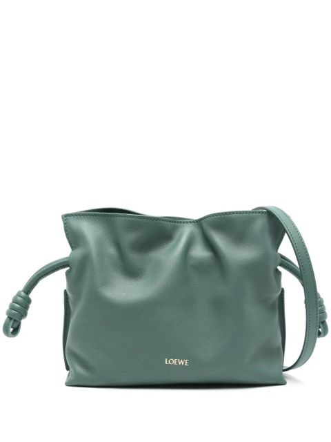LOEWE mini Flamenco clutch bag - Green - zdjęcie produktu nr 1