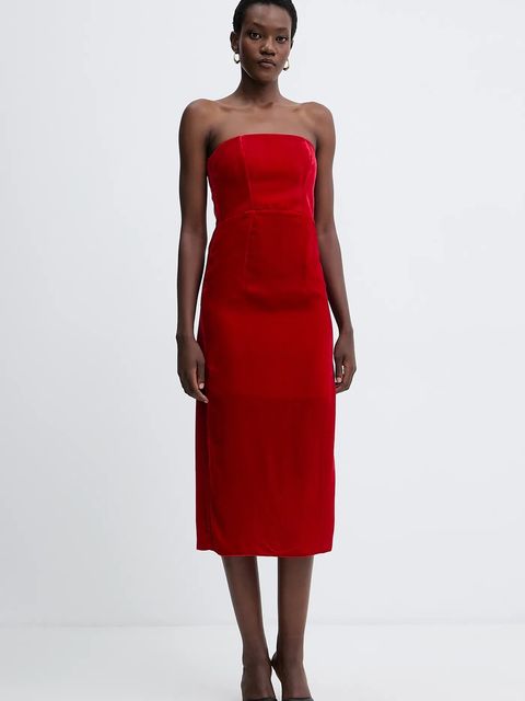 Forte Forte sukienka z dodatkiem jedwabiu kolor czerwony midi dopasowana 14350.mydress