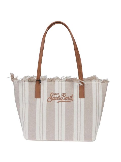 MC2 Saint Barth striped fringed bag - Neutrals - zdjęcie produktu nr 1