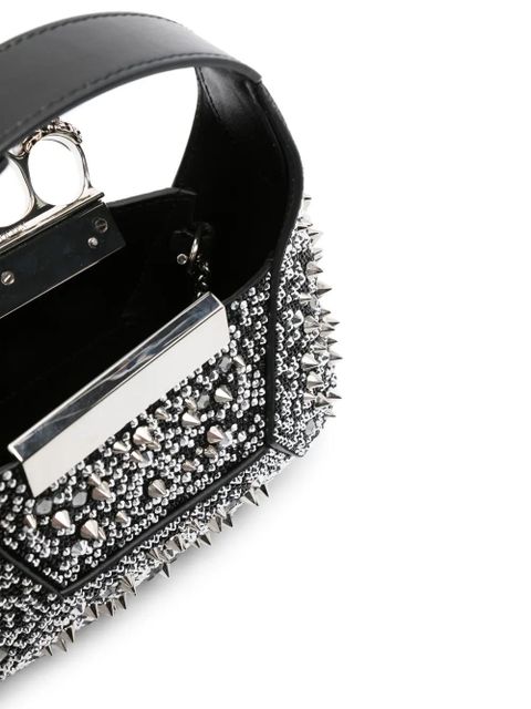 Alexander McQueen mini Jewelled Hobo bag - Black