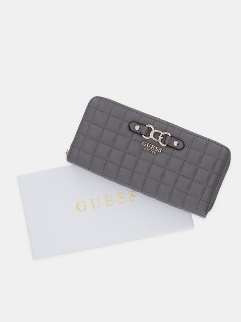 Guess portfel NADIRA damski kolor szary SWQG84 24146 - zdjęcie produktu nr 2