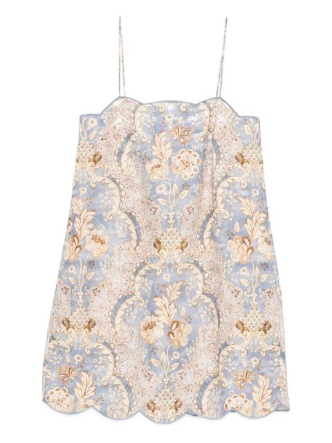 ZIMMERMANN Daylight scallop mini dress - Blue - zdjęcie produktu nr 1