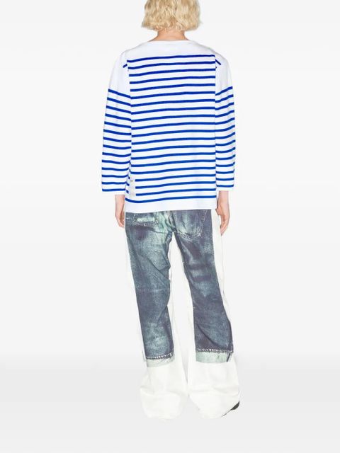 Jean Paul Gaultier La Marinière stripe-pattern T-shirt - White - zdjęcie produktu nr 2