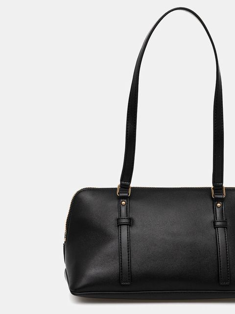 Love Moschino torebka skórzana kolor czarny JC4332PP0NK1300A