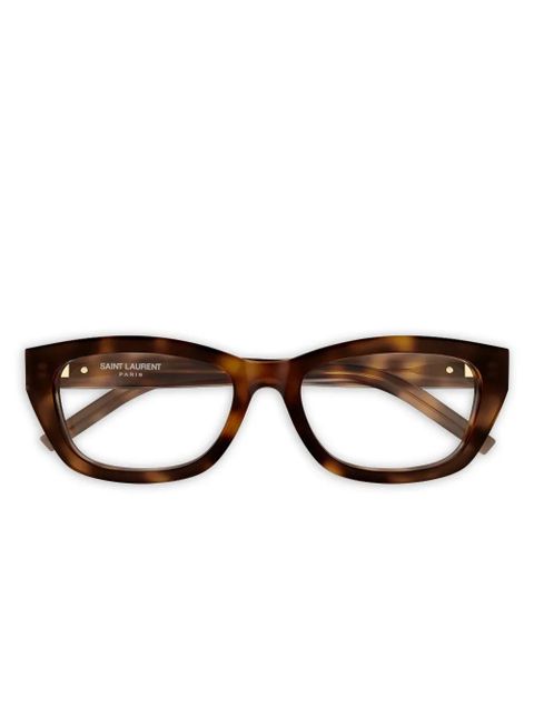 Saint Laurent Eyewear cat-eye glasses - Brown - zdjęcie produktu nr 1