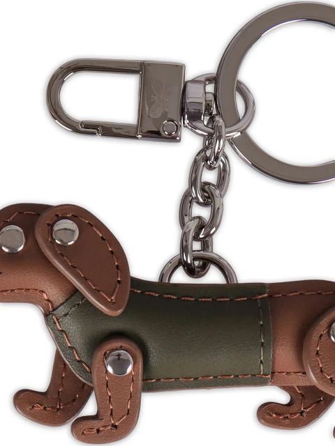 Weekend Max Mara dog-motif keyring - Brown