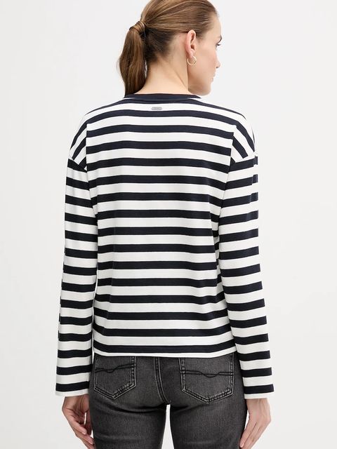 Barbour longsleeve bawełniany kolor granatowy LML0872 - zdjęcie produktu nr 2