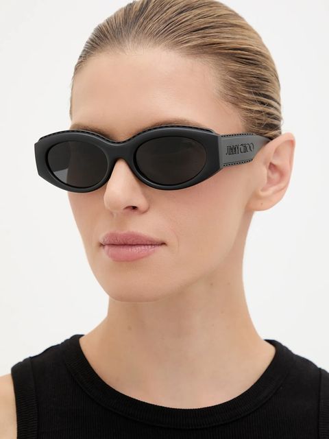 Jimmy Choo okulary przeciwsłoneczne damskie kolor czarny 0JC6002U