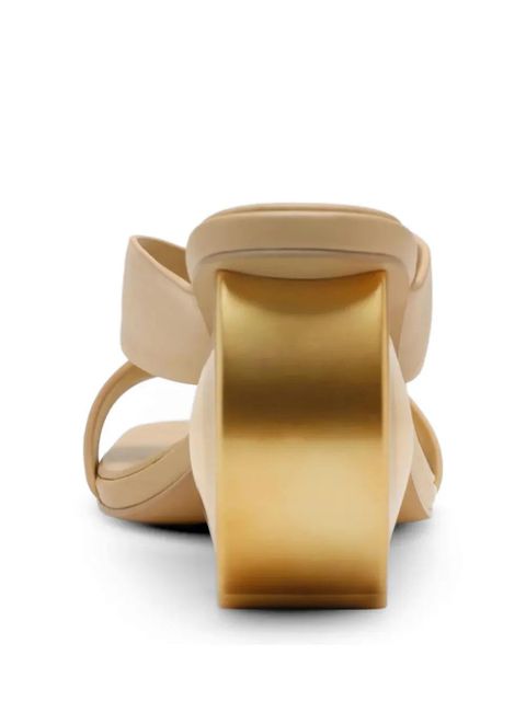 Cult Gaia Nina sculptural-heel sandals - Neutrals