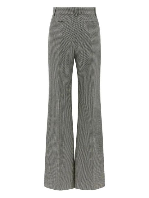 Valentino Garavani houndstooth stretched trousers - White
