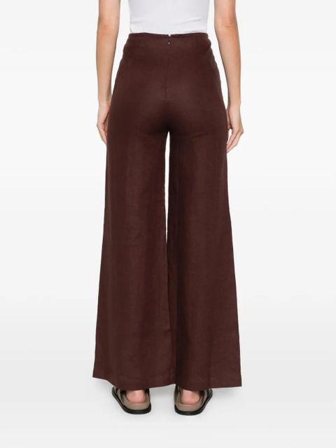 Faithfull the Brand Syna linen trousers - Brown