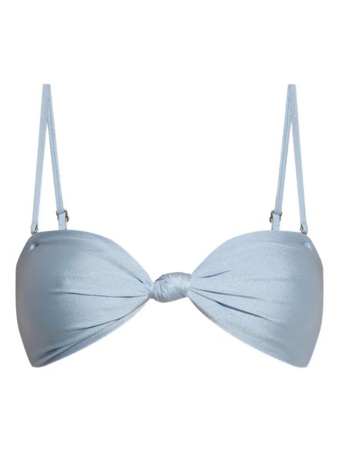 Cult Gaia Oswin knotted bandeau bikini top - Blue - zdjęcie produktu nr 1