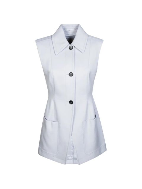 Sportmax button-up gilet - Blue - zdjęcie produktu nr 1
