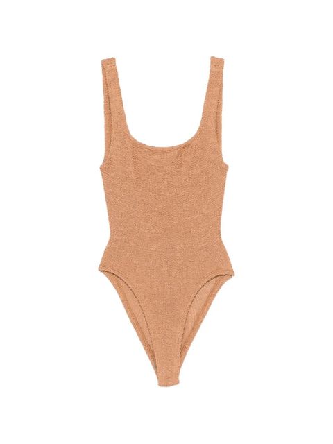 Hunza G square-neck crinkle swimsuit - Neutrals - zdjęcie produktu nr 1