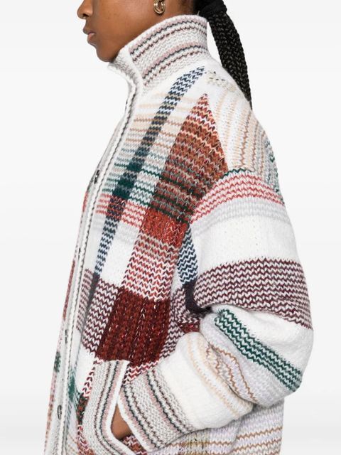 Missoni plaid-pattern cardigan - White