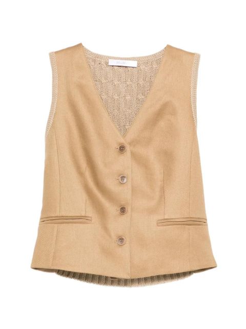 Max Mara Calibri knitted waistcoat - Neutrals - zdjęcie produktu nr 1