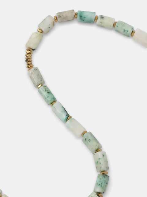 Answear.LAB naszyjnik z jaspisem kiwi, ręcznie wykonany