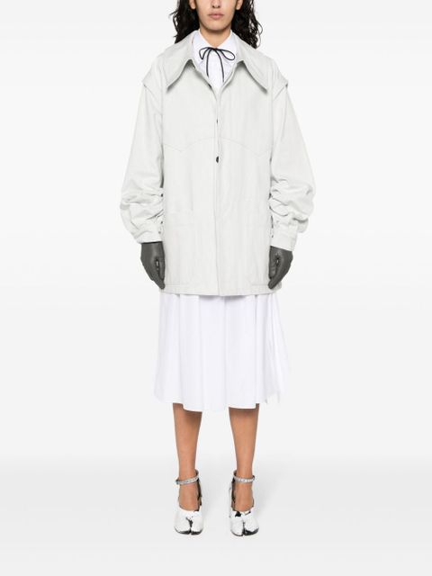 Maison Margiela oversize-collar denim jacket - Grey - zdjęcie produktu nr 2