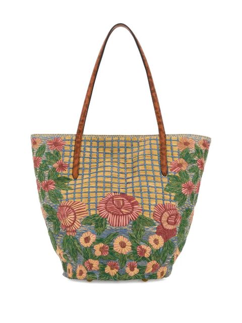 Valentino Garavani raffia signature-logo tote bag - Blue - zdjęcie produktu nr 2