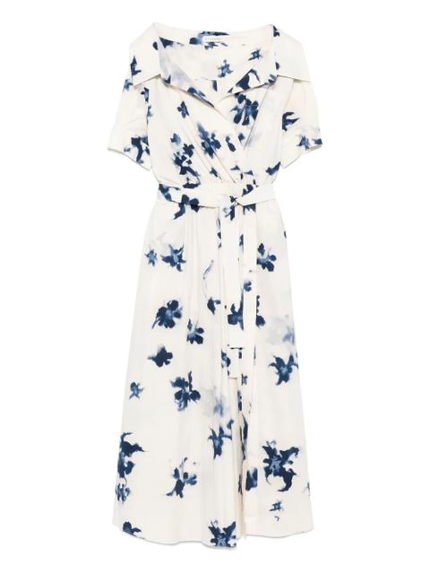 Altuzarra Lydia midi dress - Berry blue flowers - zdjęcie produktu nr 1