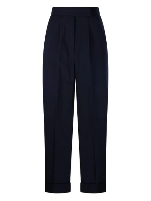 Max Mara cuffed pleated trousers - Blue - zdjęcie produktu nr 1