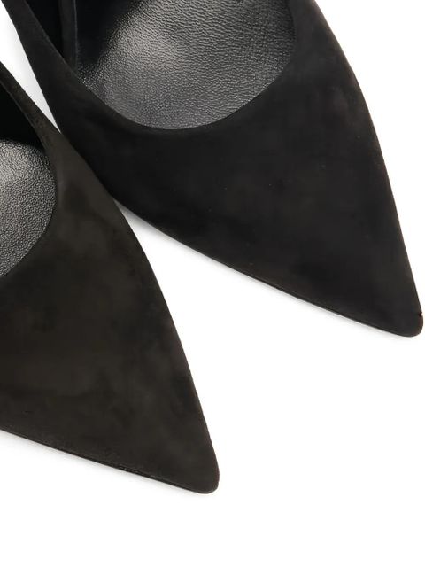 Casadei 80mm Starsway crystal-embellished pointed-toe pumps - Black - zdjęcie produktu nr 2