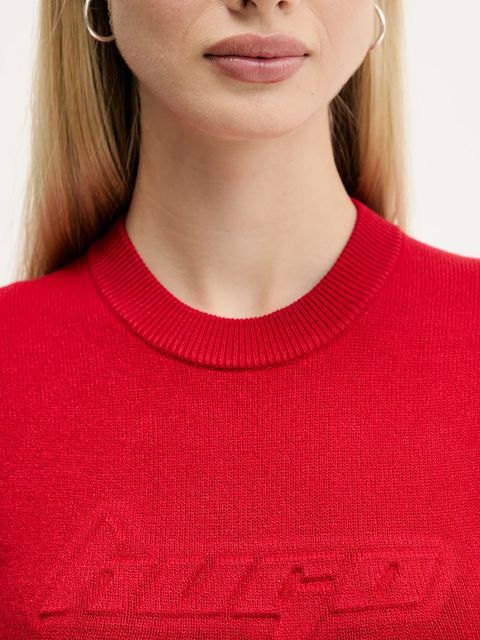 Hugo Blue sukienka kolor czerwony mini dopasowana 50543324