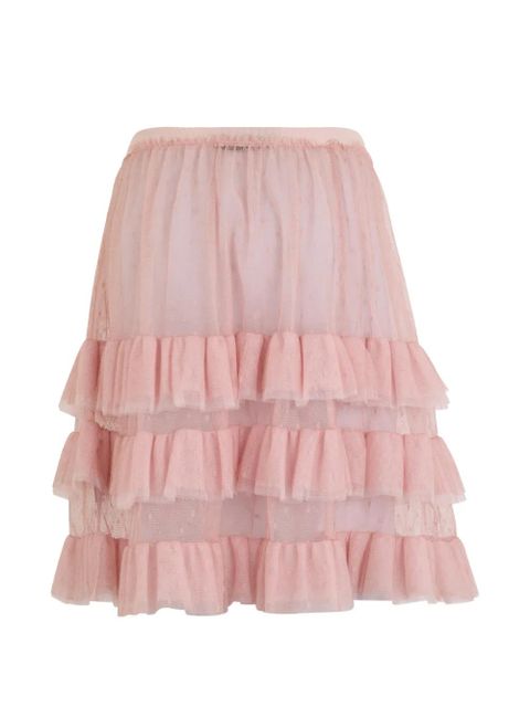 Valentino Garavani ruffled midi skirt - Pink - zdjęcie produktu nr 2