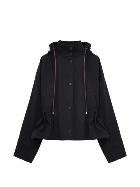 LOEWE hooded button-fastening jacket - Black - zdjęcie produktu nr 1