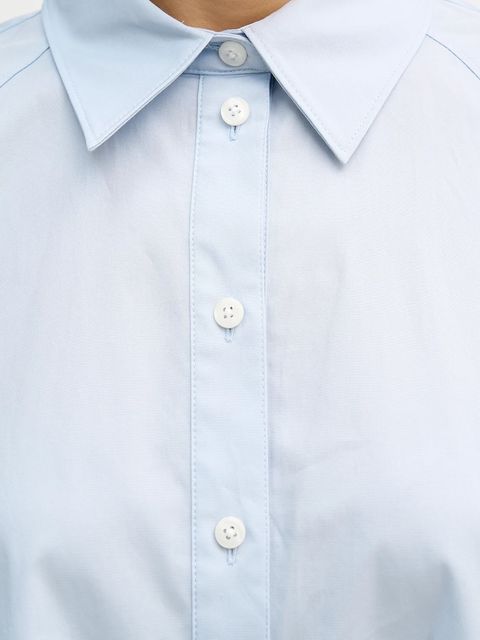 Calvin Klein Jeans koszula damska kolor niebieski relaxed z kołnierzykiem klasycznym LV047C141G