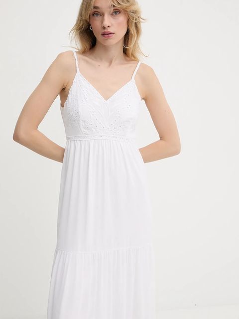 Morgan sukienka ROUBI kolor biały maxi rozkloszowana ROUBI - zdjęcie produktu nr 2